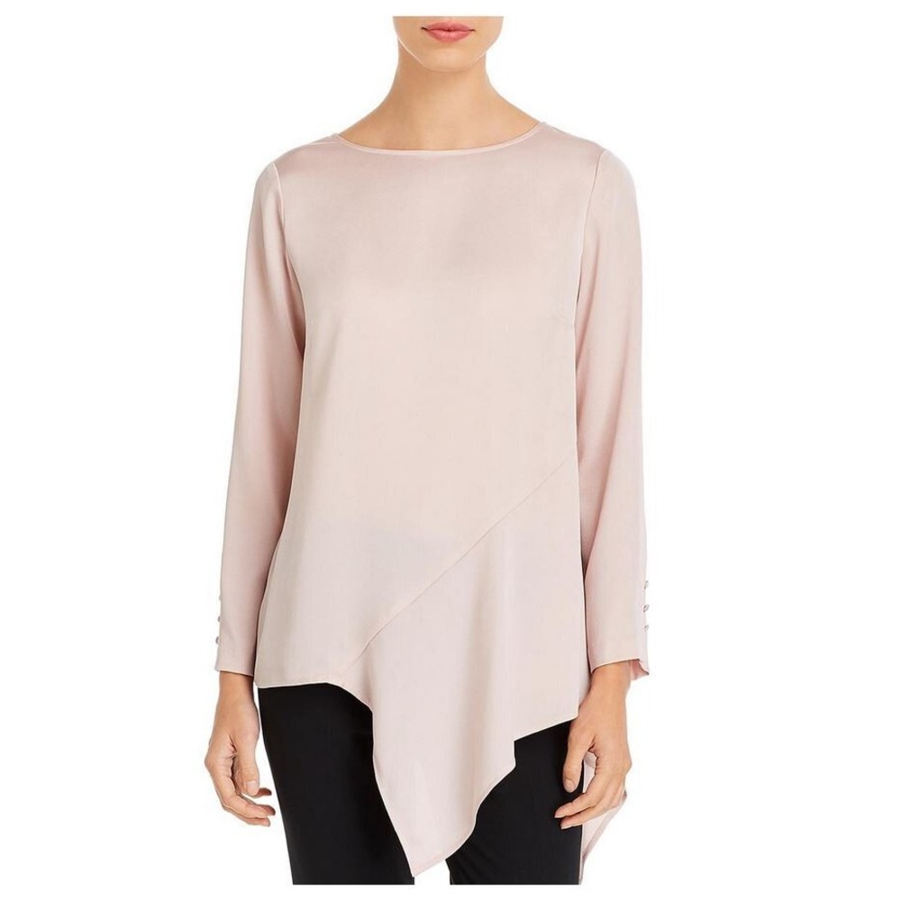 Vince Camuto women shirt top blouse 9159061E pink modernimprint sz XXS $79